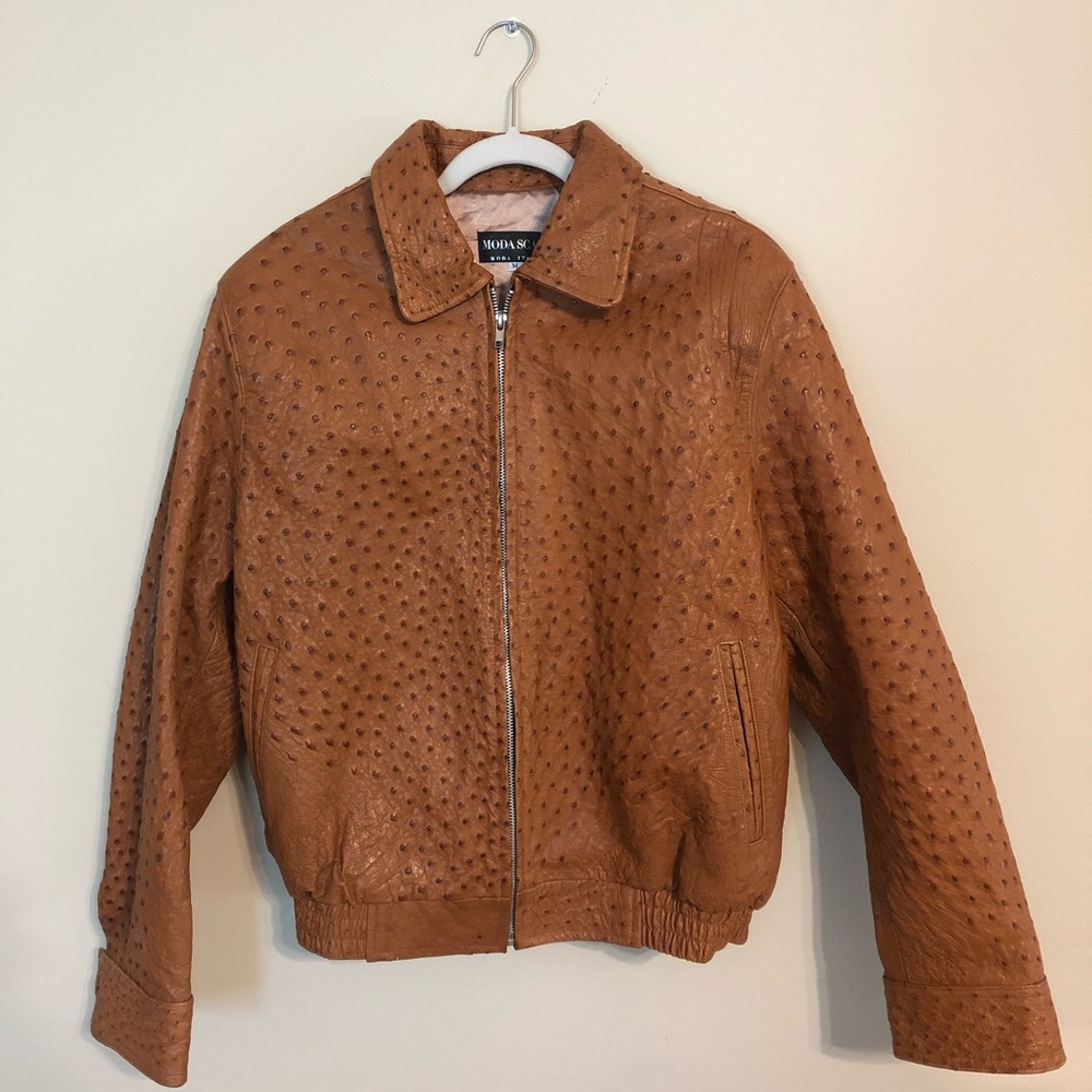 Moda Scapa Vintage Ostrich Jacket NWOT